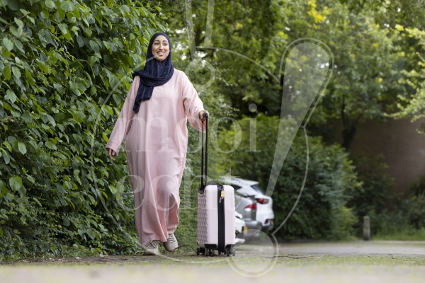Vrouw gaat op vakantie 1