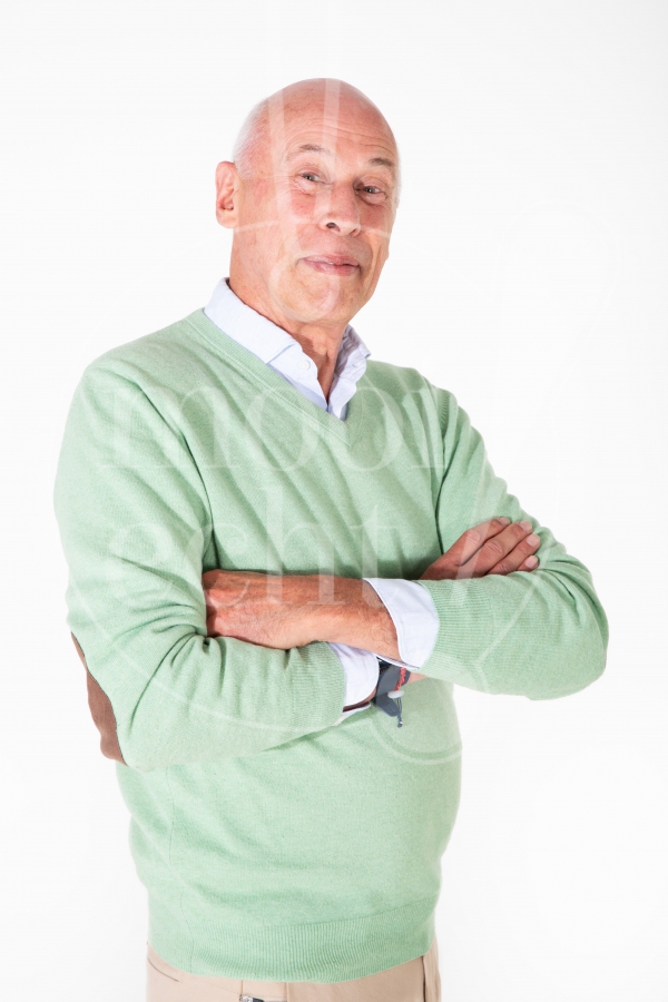 Portret man witte achtergrond 1