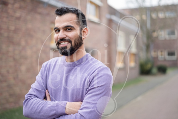 Portret man buiten