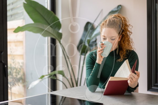 Vrouw aan het lezen 2